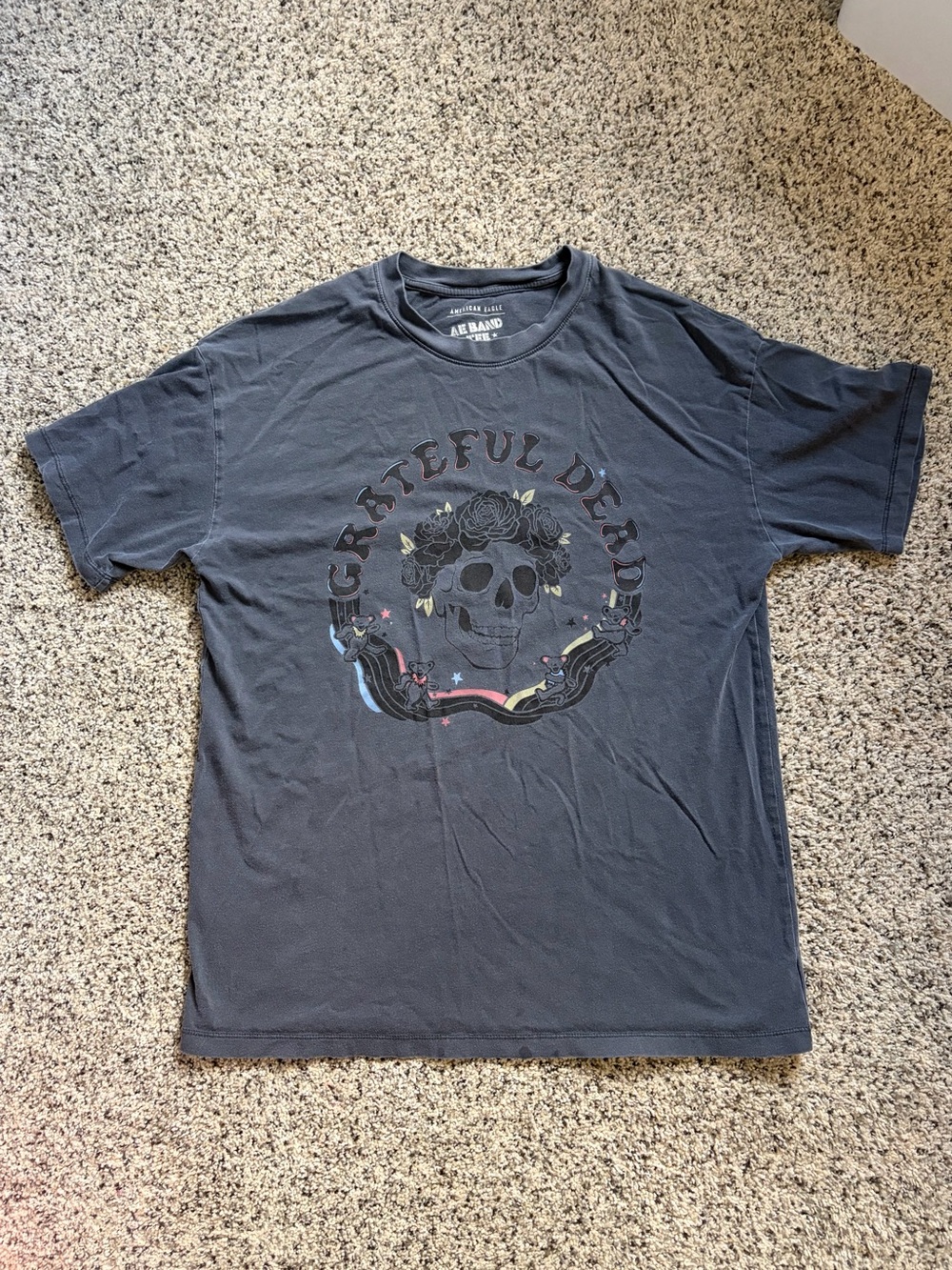 American Eagle Outfitters Black Grateful Dead Graphic Tee